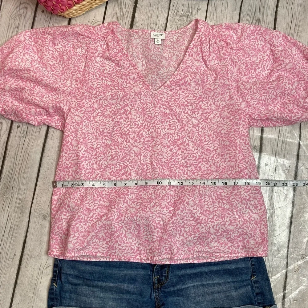 J. Crew Factory Floral Blouse